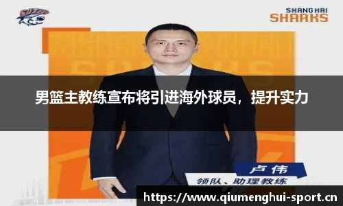 男篮主教练宣布将引进海外球员，提升实力